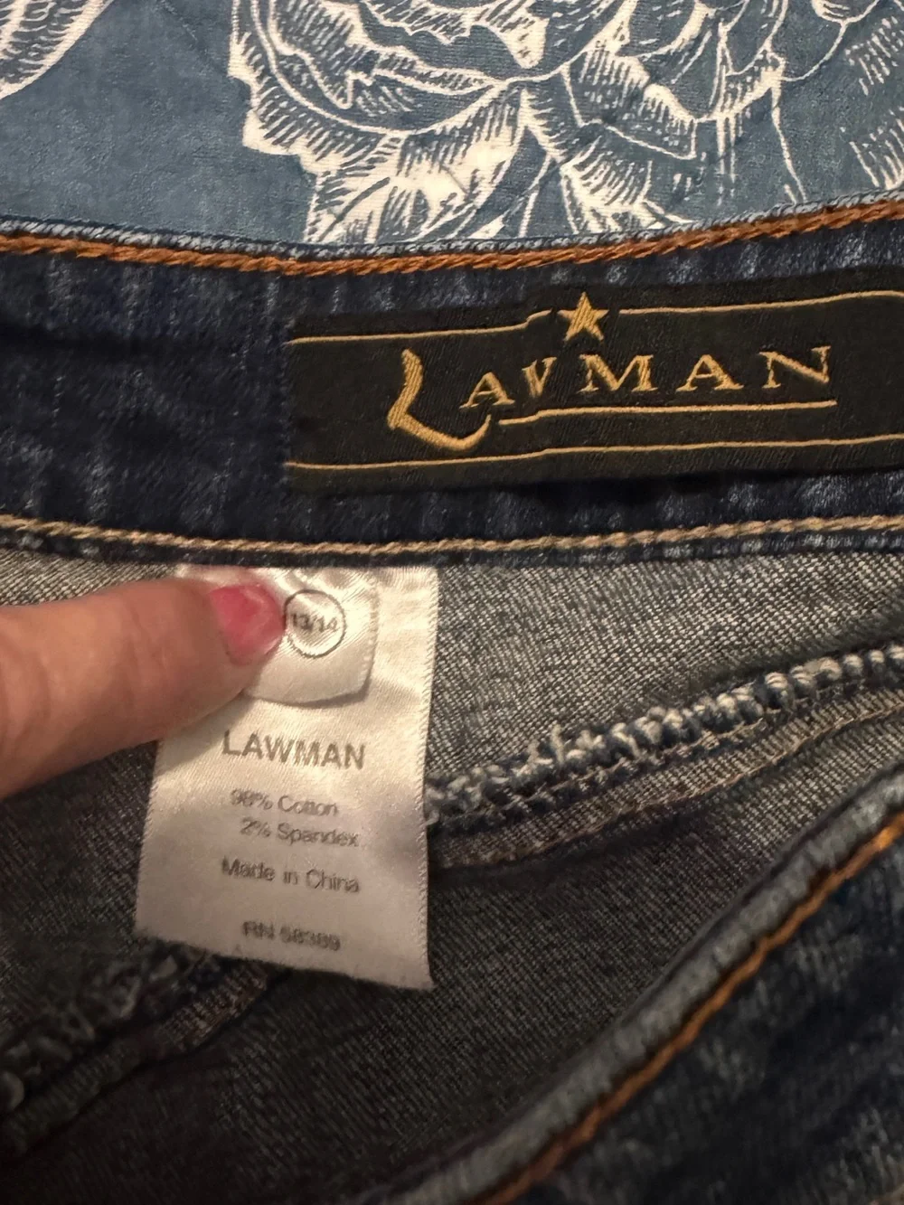 Lawman Women's Bootcut Jeans Medium Wash Size 13/14 - Picture 7 of 12
